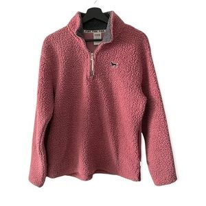 Victoria’s Secret Pink 1/2 ZIP Sherpa Fleece XS